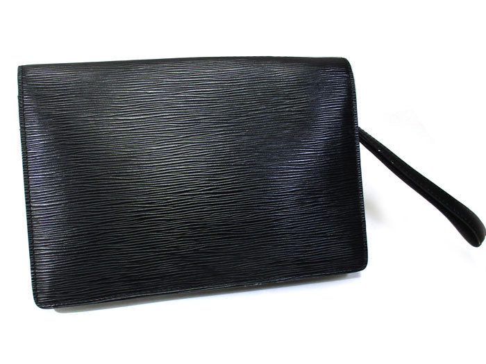 Louis Vuitton Dragonne Epi Shoulder Bag Black