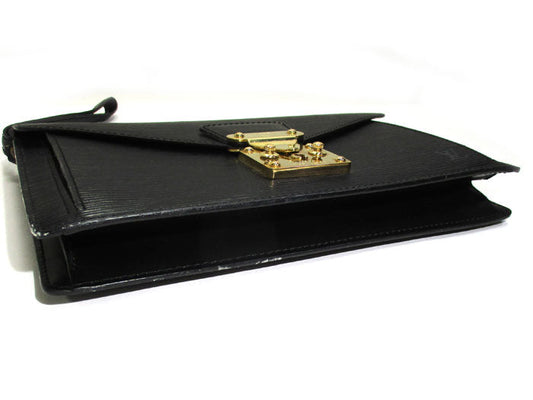 Louis Vuitton Dragonne Epi Shoulder Bag Black