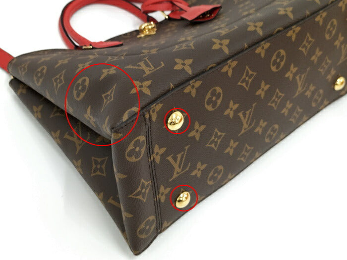 Louis Vuitton Flower Tote Monogram Coquelicot Red Shoulder Bag