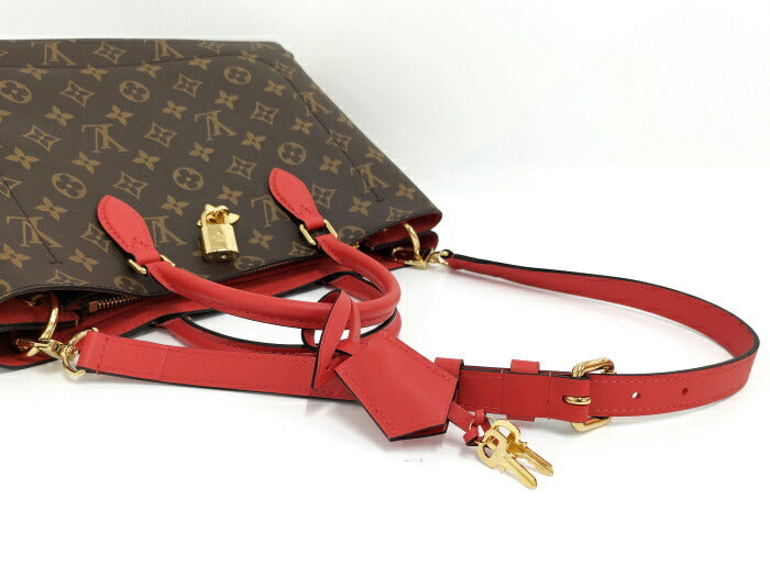 Louis Vuitton Flower Tote Monogram Coquelicot Red Shoulder Bag