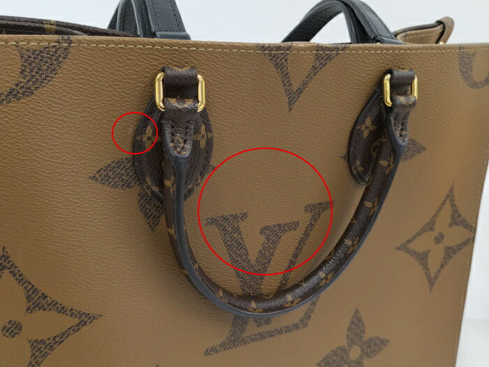 Louis Vuitton On The Go MM Monogram Reverse Tote Bag