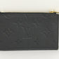 Louis Vuitton Monogram Emplant Porte Cult Zip Coin Case