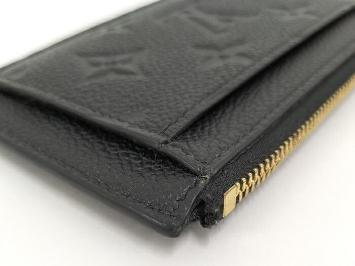 Louis Vuitton Monogram Emplant Porte Cult Zip Coin Case