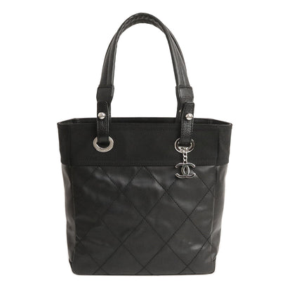 Chanel Paris Biarritz PM Cocomark Tote Bag Calfskin Leather