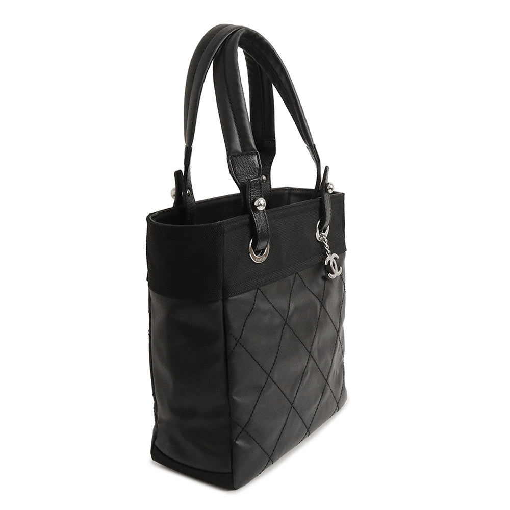 Chanel Paris Biarritz PM Cocomark Tote Bag Calfskin Leather