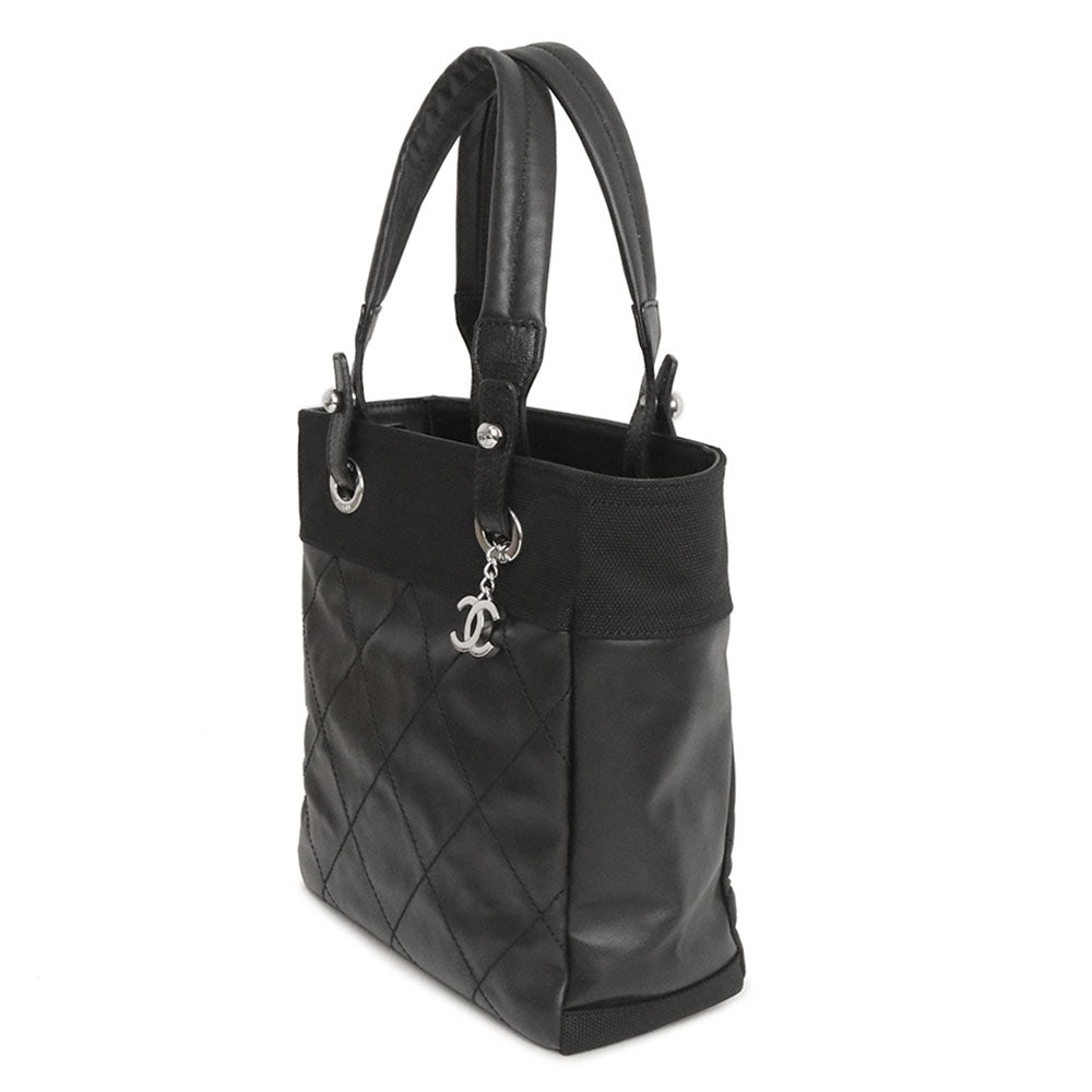 Chanel Paris Biarritz PM Cocomark Tote Bag Calfskin Leather