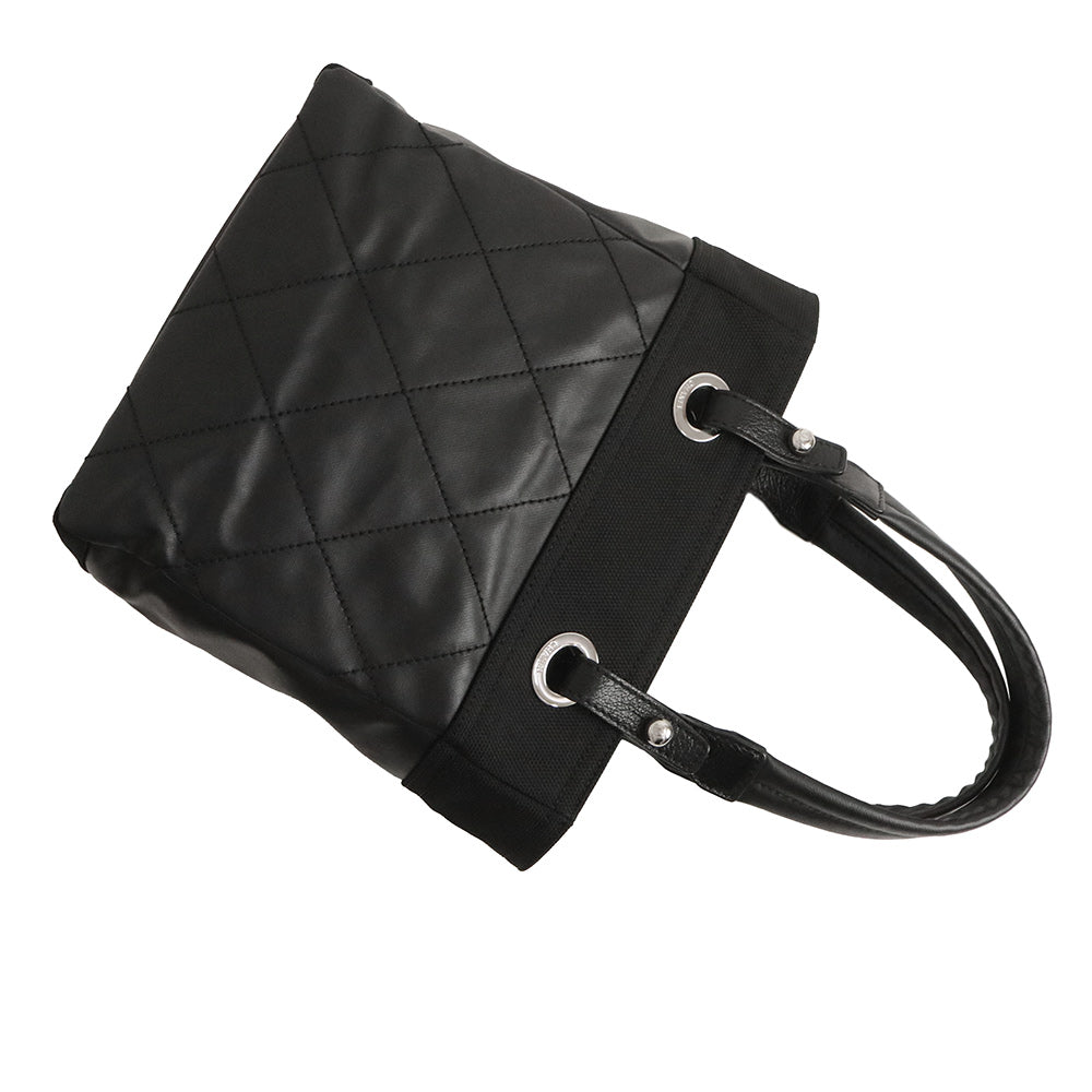 Chanel Paris Biarritz PM Cocomark Tote Bag Calfskin Leather