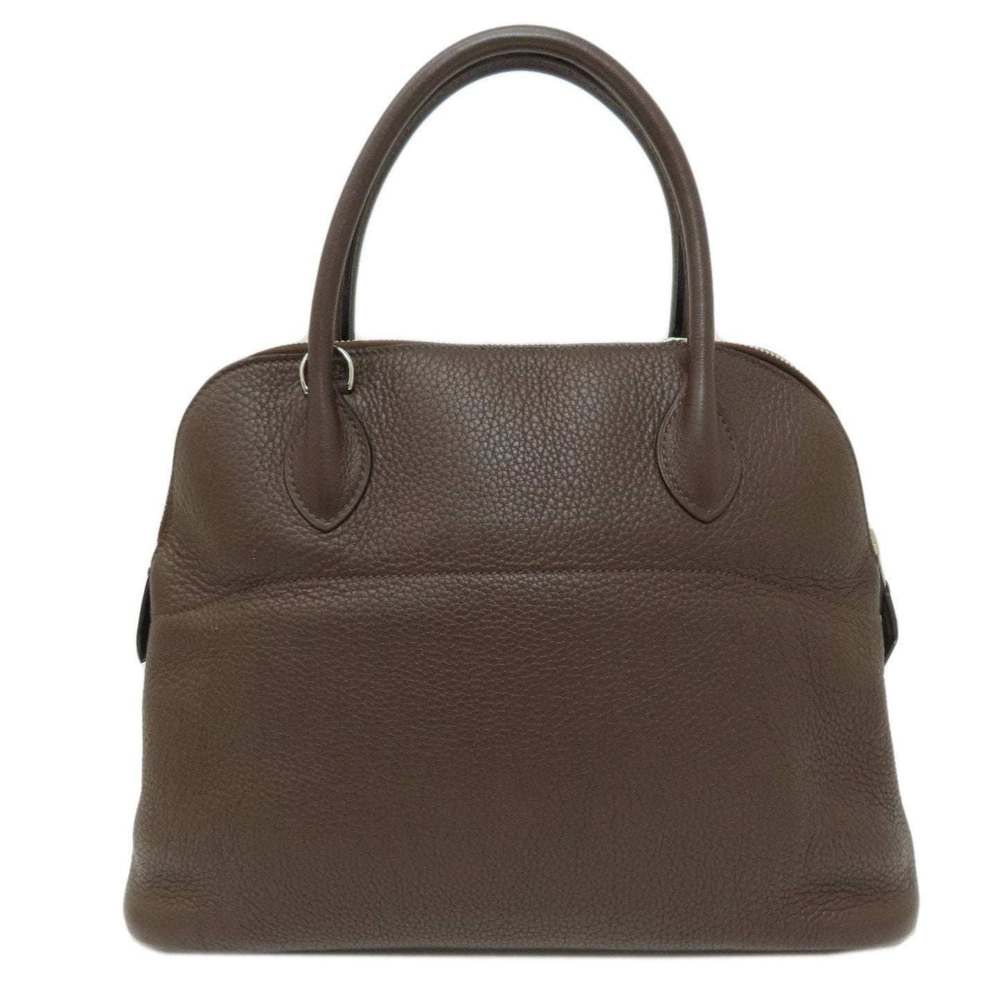 Hermes Brown Taurillon Clemence Leather Handbag ( )