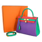 Hermes Bougainvillier Mint Green Chevre Leather Handbag Shoulder Bag ( )