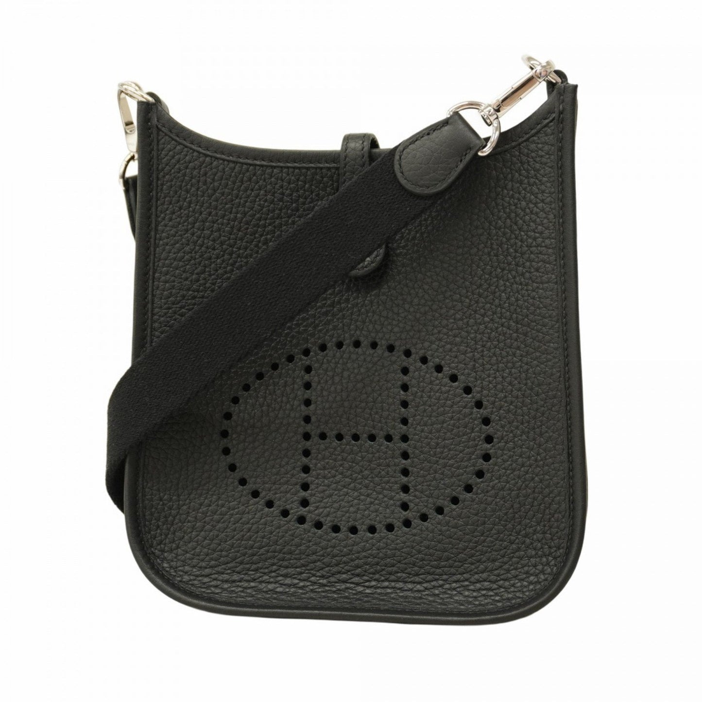 Hermes Black Taurillon Clemence Leather Shoulder Bag ( )
