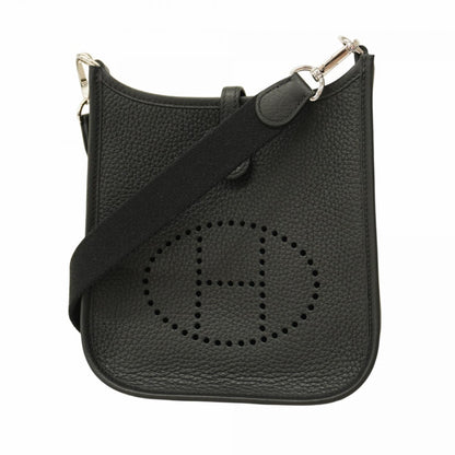Hermes Black Taurillon Clemence Leather Shoulder Bag ( )