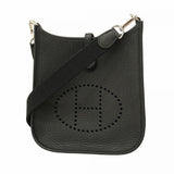 Hermes Black Taurillon Clemence Leather Shoulder Bag ( )