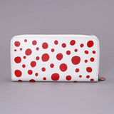 LOUIS VUITTON Epi Infinity Dot LVxYK Zippy Wallet Long Leather White Red M81961 RFID