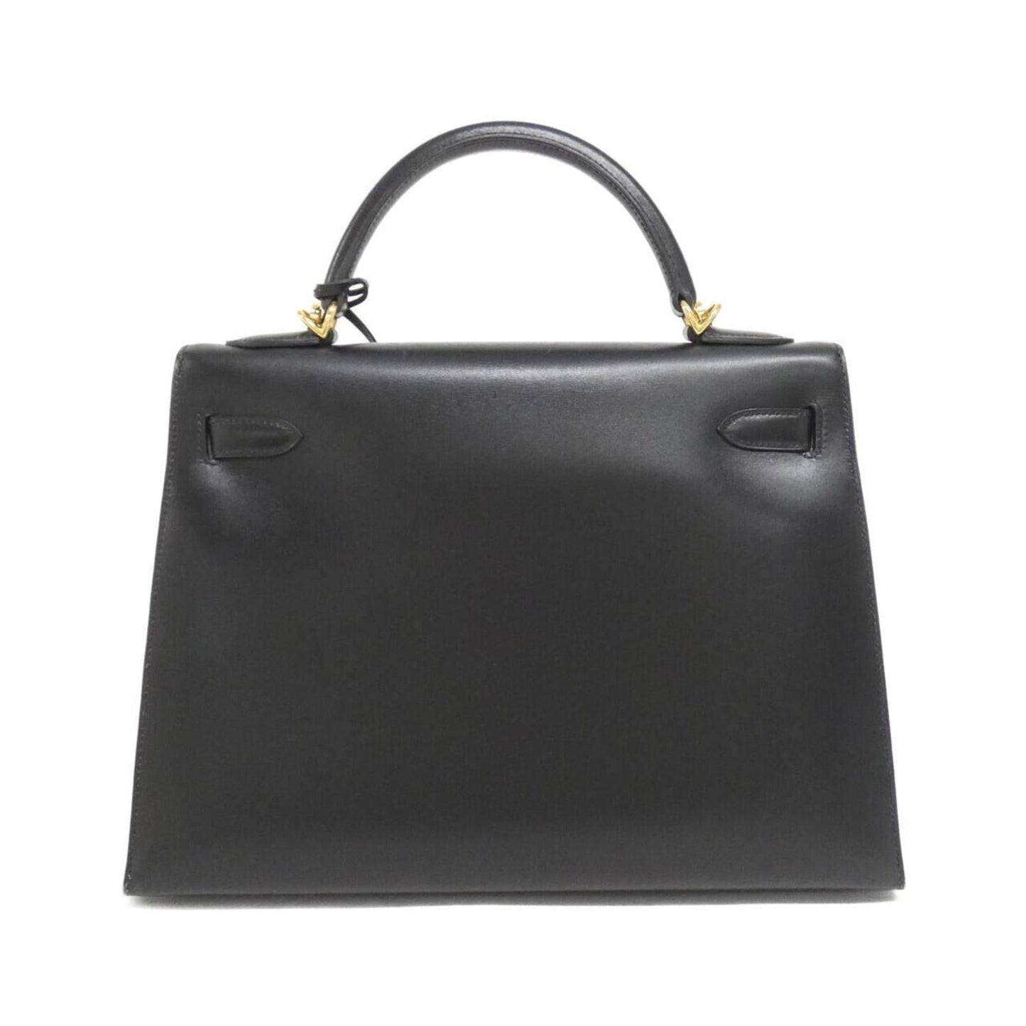Hermes Black Box Calf Leather Handbag ( )