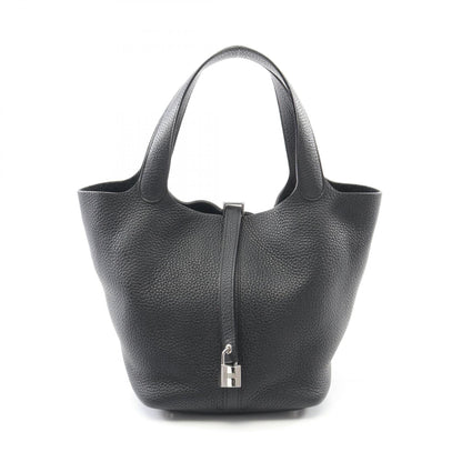 Hermes Black Taurillon Clemence Leather Handbag ( )