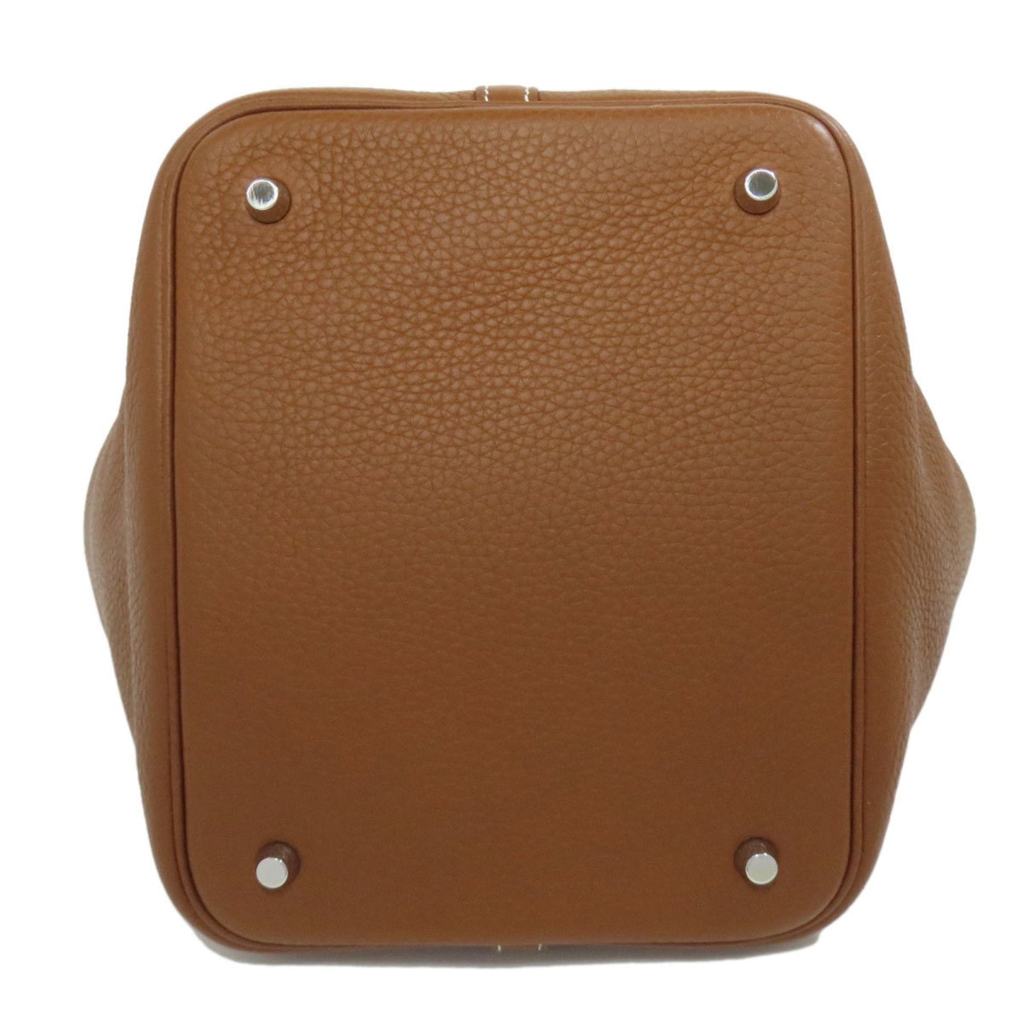 Hermes Brown Taurillon Clemence Leather Handbag ( )