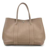 Hermes Etoupe Gray Leather Handbag Tote Bag ( )