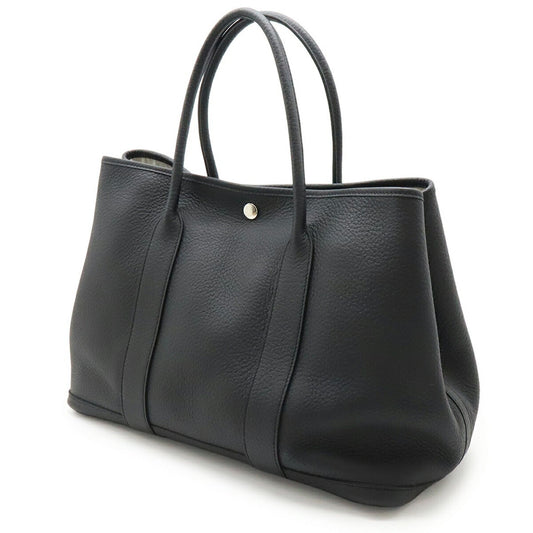 Hermes Black Negonda Leather Handbag Tote Bag ( )