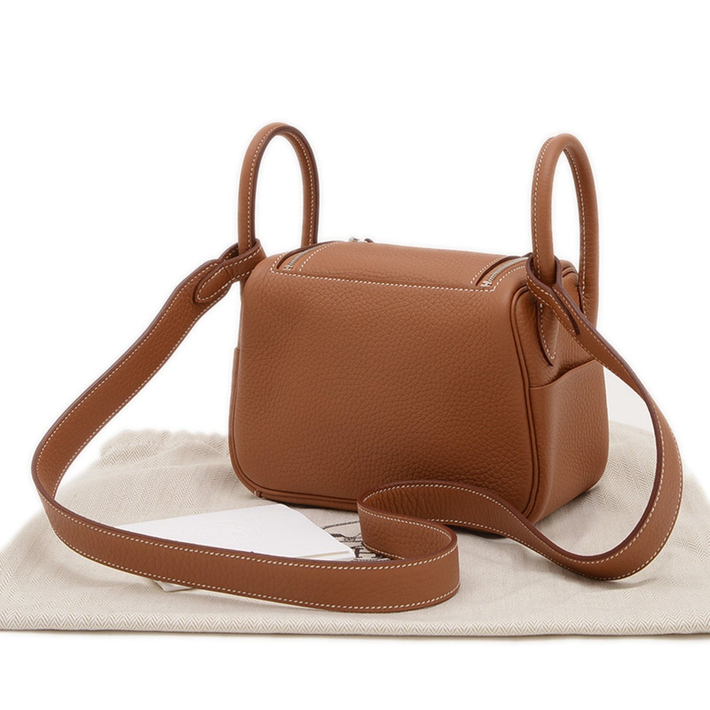 Hermes Brown Taurillon Clemence Leather Shoulder Bag ( )