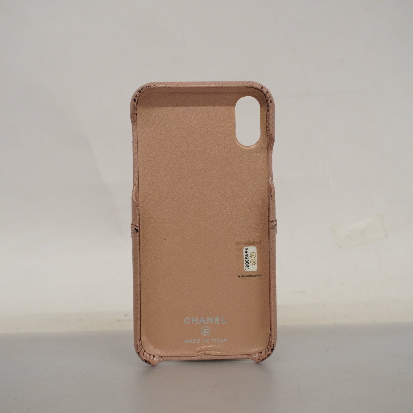 CHANEL   Women's Bag Accessory Smartphone case Camellia pink beige