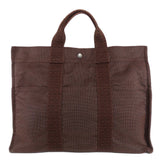 Hermes Brown Canvas Tote Bag ( )