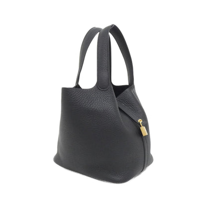 Hermes Black Taurillon Clemence Leather Handbag ( )