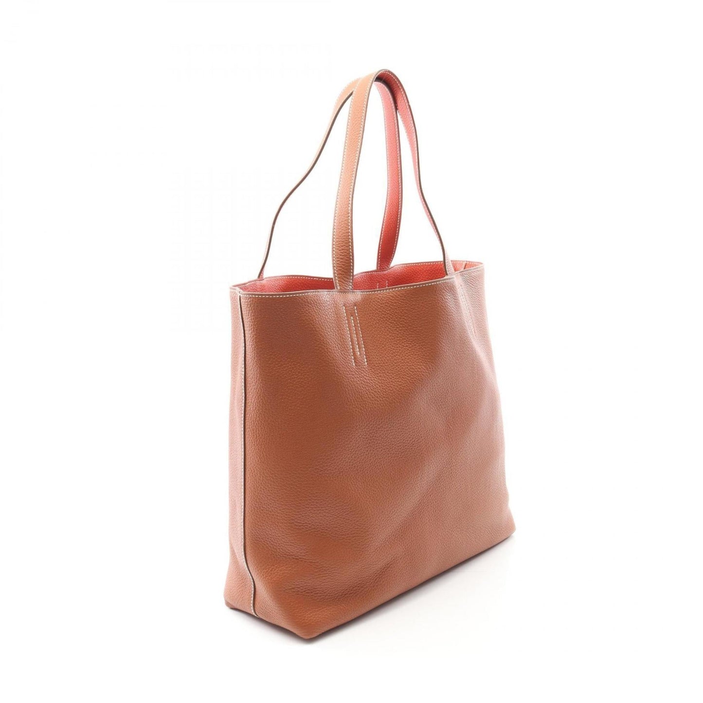 Hermes Bordeaux Brown Taurillon Clemence Leather Tote Bag ( )