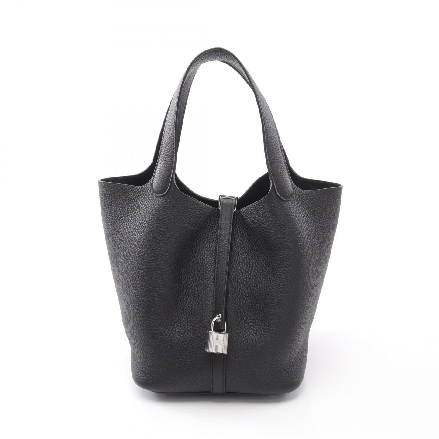 Hermes Black Taurillon Clemence Leather Handbag ( )