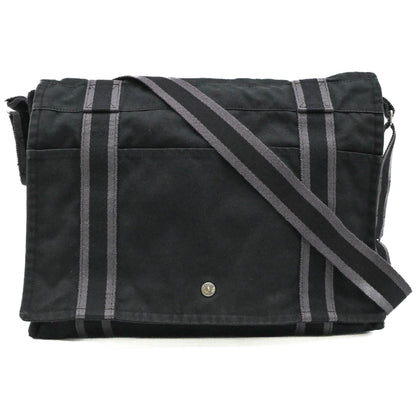 Hermes Black Canvas Shoulder Bag ( )