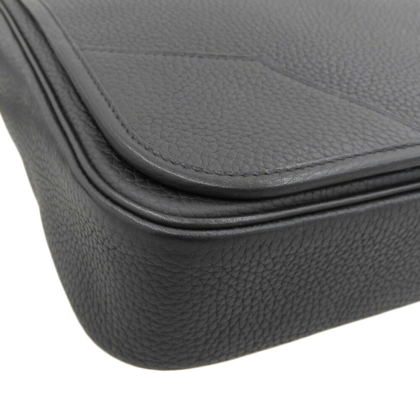 Hermes Black Taurillon Clemence Leather Shoulder Bag ( )
