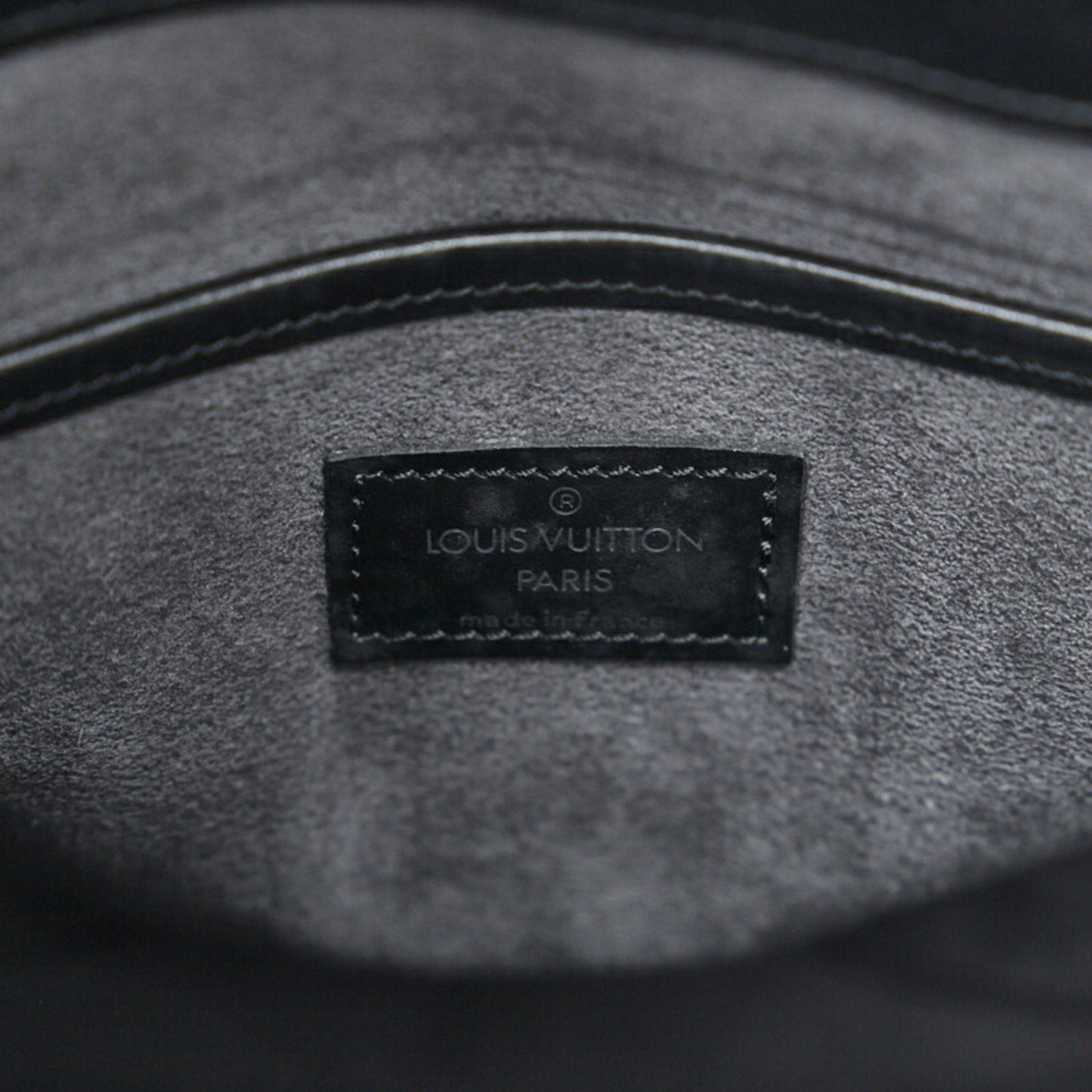 LOUIS VUITTON Epi Demi Lune Handbag M52682 Noir Black Leather Ladies