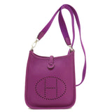 Hermes Anemone Purple Taurillon Clemence Leather Shoulder Bag ( )