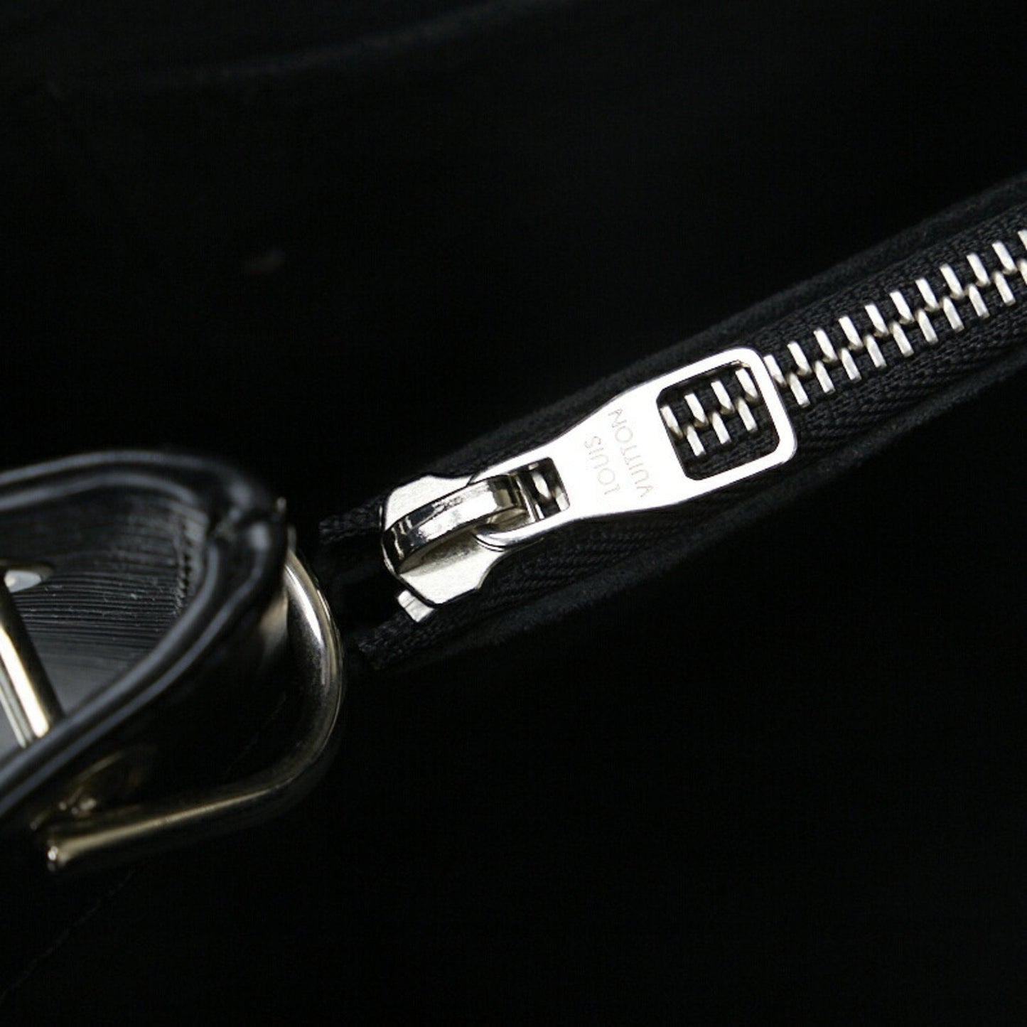 LOUIS VUITTON Epi Kleber MM Handbag Shoulder Bag M51323 Noir Black Leather Ladies