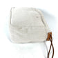 Hermes Beige Dark Brown Toile Chevron Barenia Leather Pouch ( )