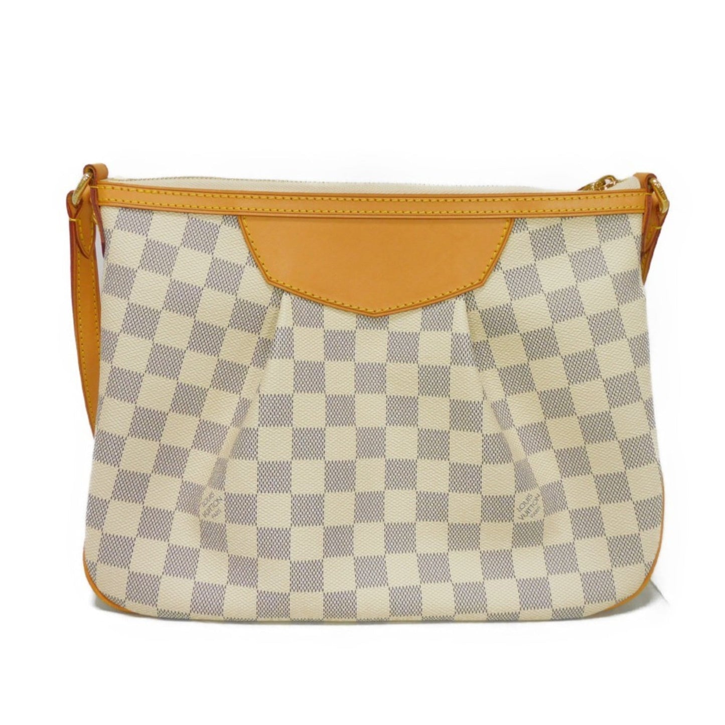 LOUIS VUITTON Shoulder Bag Syrac  PM Logo Crossbody White Natural Damier Azur Ivory N41113 Men's Women's
