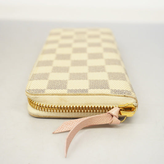 LOUIS VUITTONAuth  Damier Azur Portefeuille Clemence N61264