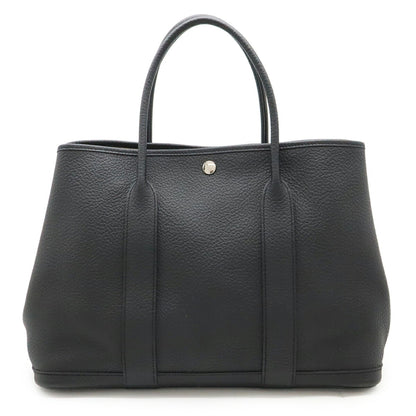 Hermes Black Negonda Leather Handbag Tote Bag ( )