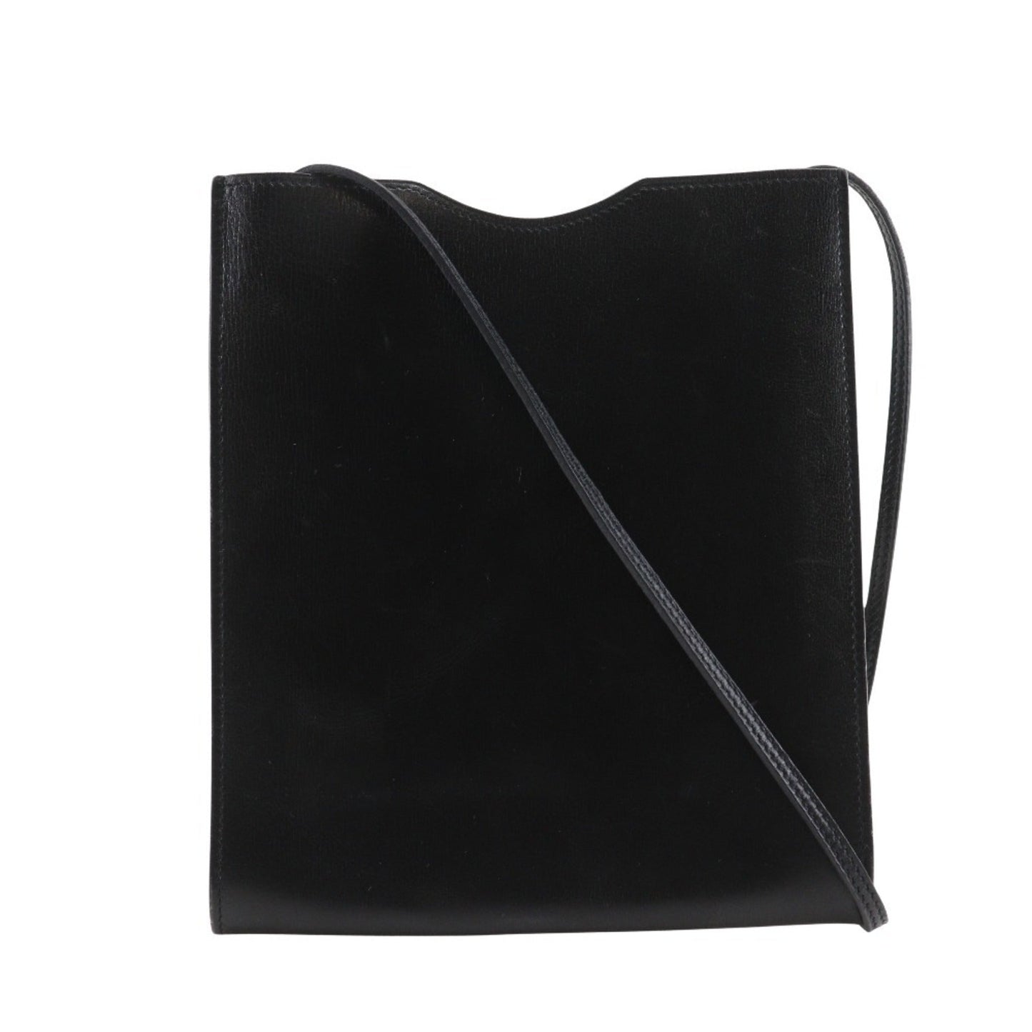 Hermes Black Leather Shoulder Bag ( )