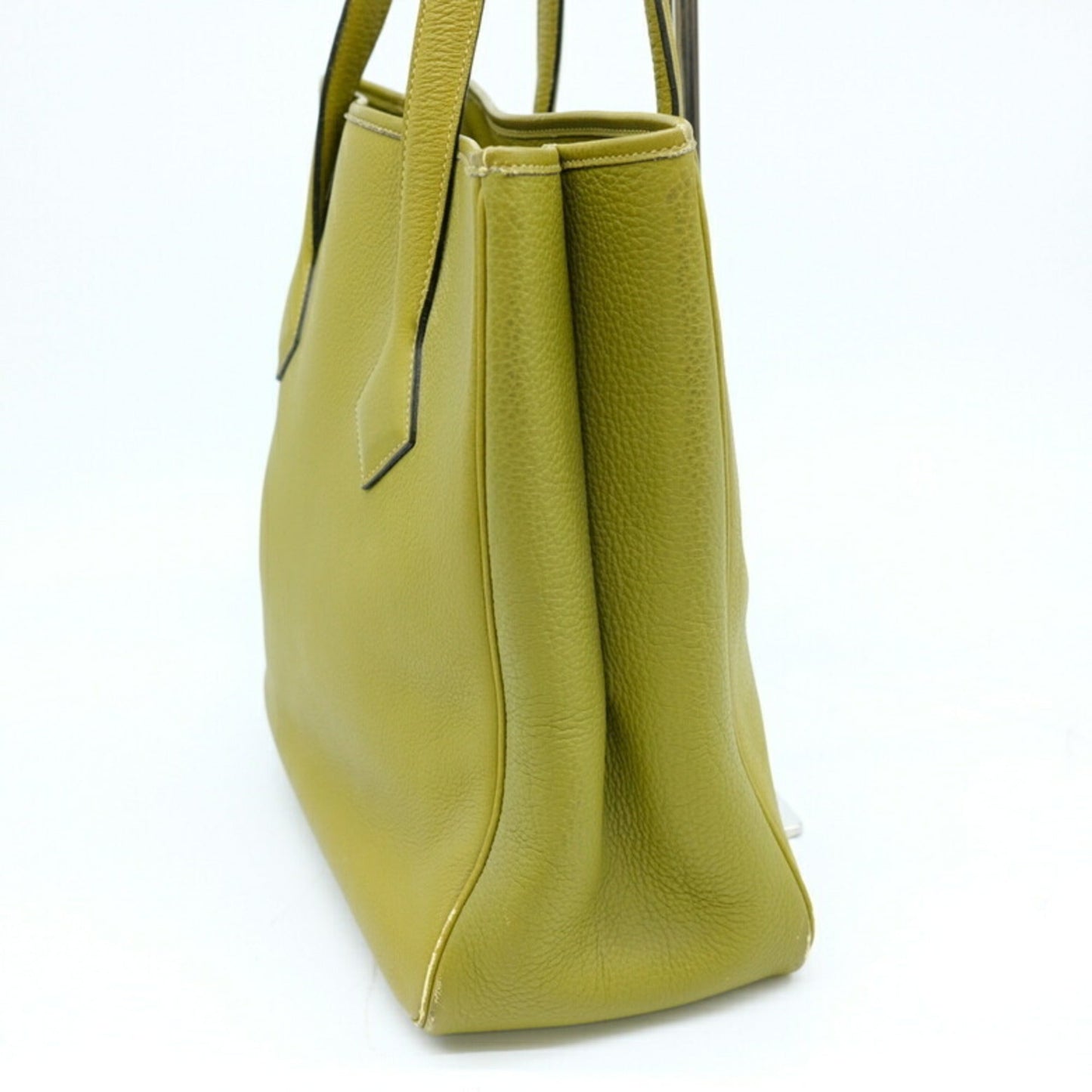 Hermes Anis Green Taurillon Clemence Leather Tote Bag ( )