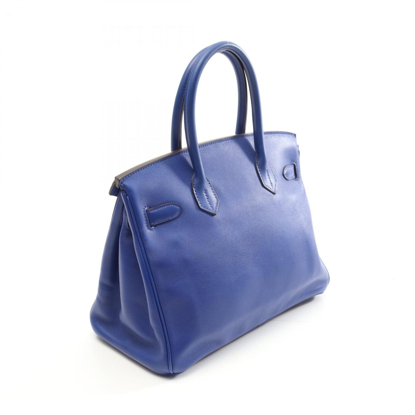 Hermes Birkin Blue Swift Leather Handbag ( )