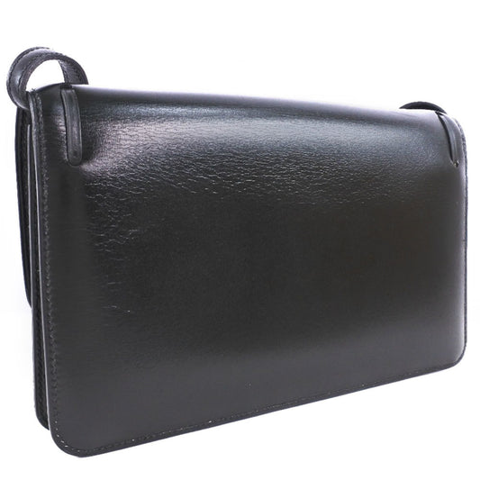 Hermes Black Leather Shoulder Bag ( )