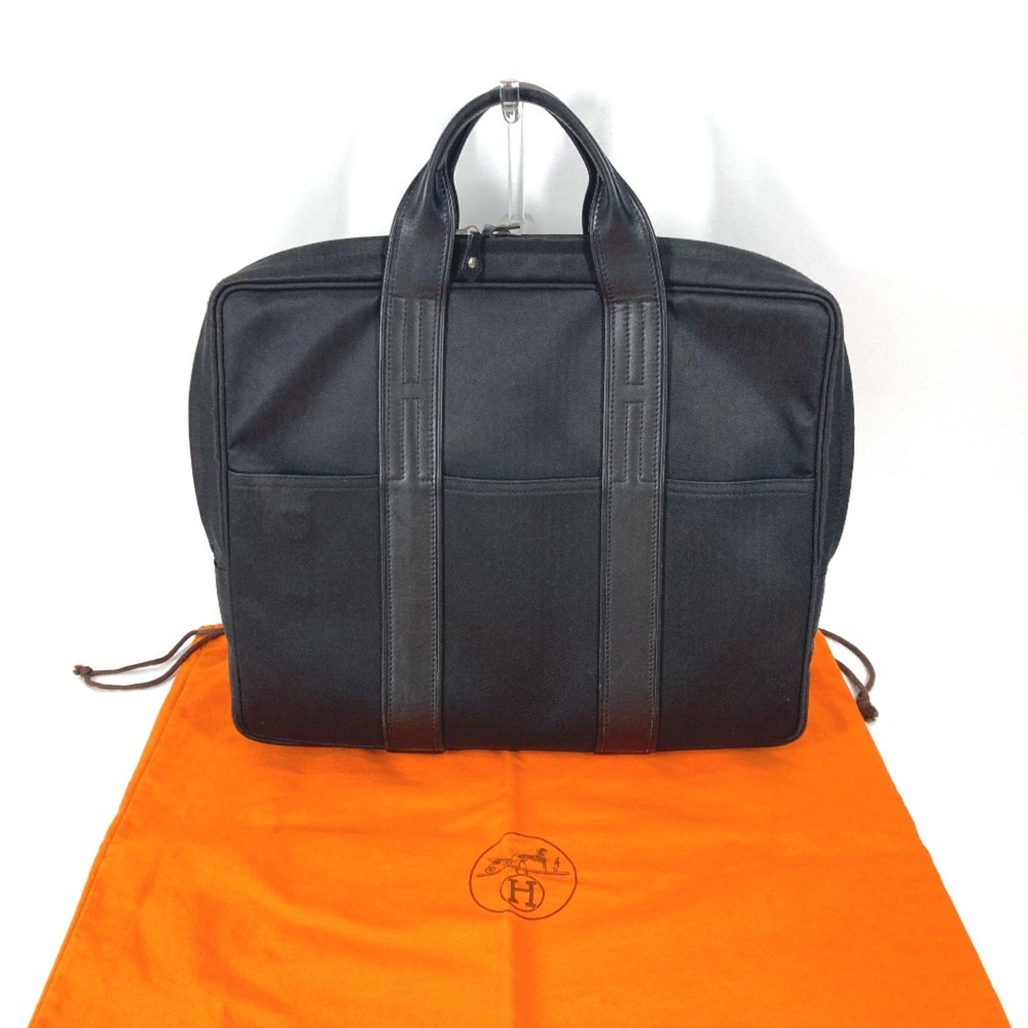 Hermes Acapulco Black Nylon Handbag Tote Bag ( )