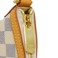 LOUIS VUITTON Shoulder Bag Syrac  PM Logo Crossbody White Natural Damier Azur Ivory N41113 Men's Women's