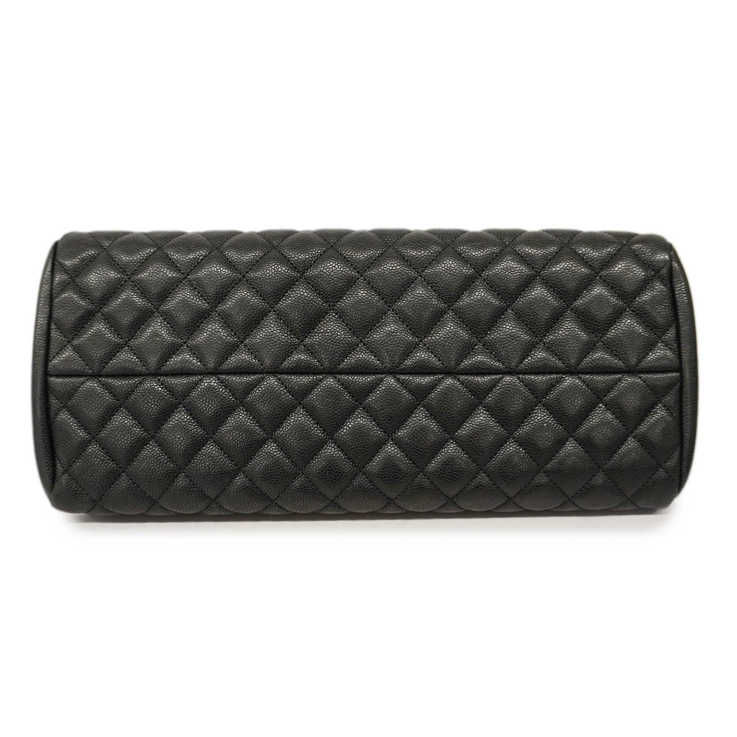 CHANEL   Matelasse Chain Shoulder Women's Caviar Leather Shoulder Bag Black