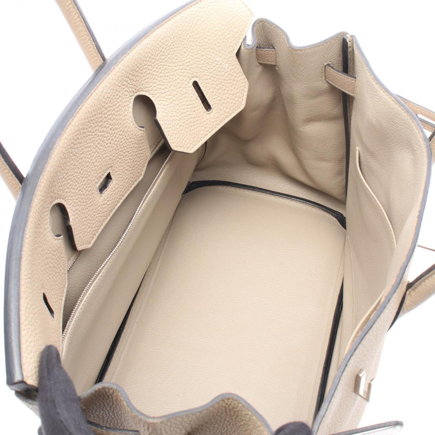 Hermes Beige Togo Leather Handbag ( )