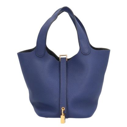 Hermes Blue Togo Leather Handbag ( )
