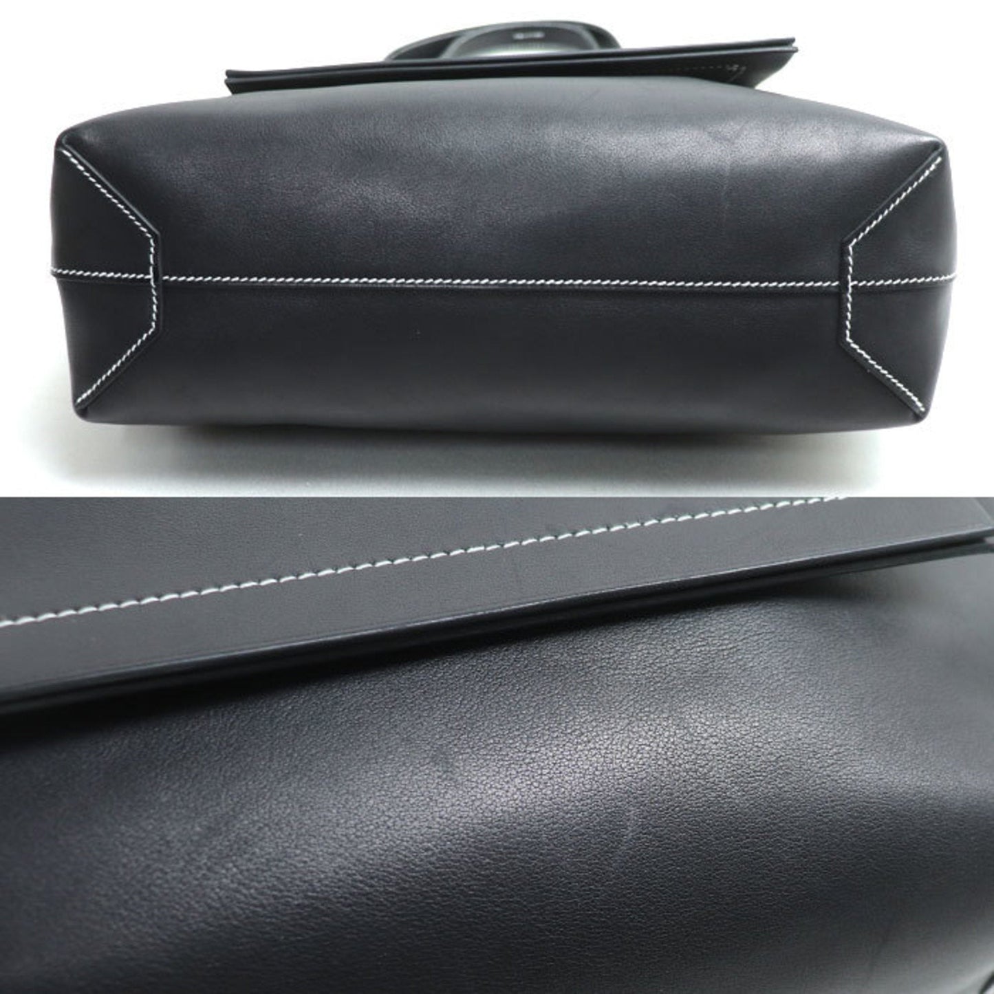 Hermes Black Swift Leather Tote Bag ( )