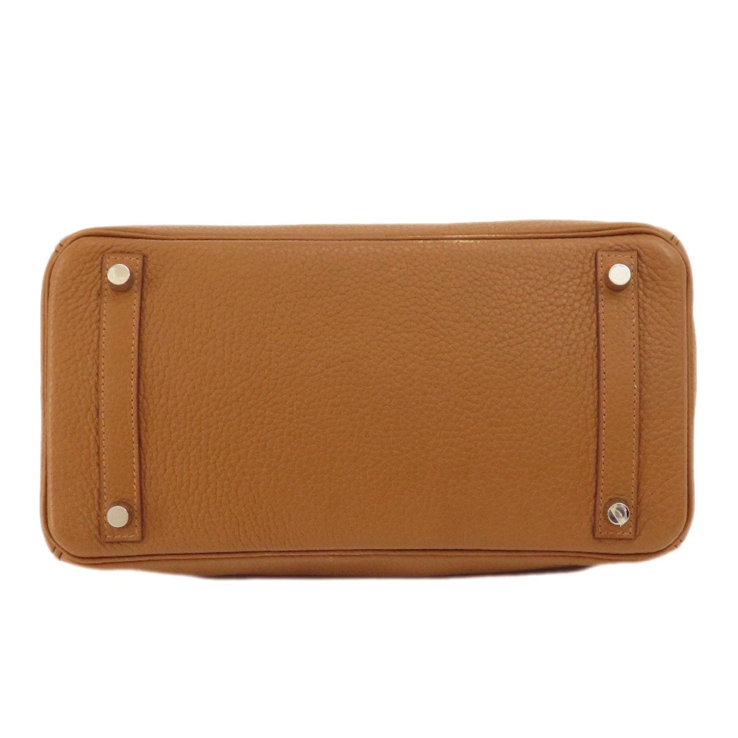 Hermes Brown Taurillon Clemence Leather Handbag ( )