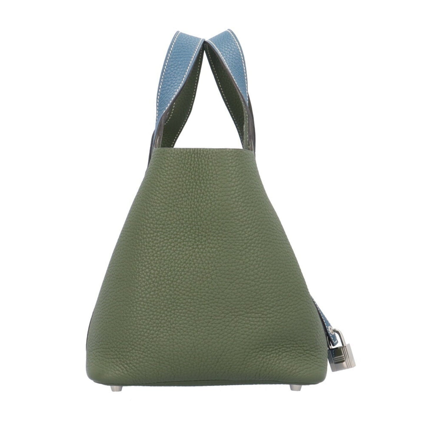 Hermes Blue Leather Handbag ( )