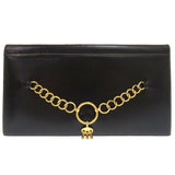 Hermes Black Box Calf Leather Clutch Bag ( )